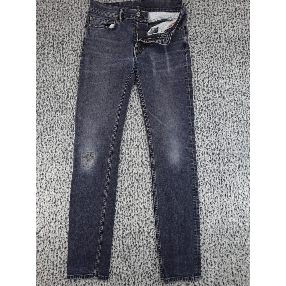 Acne‎ Studios Skinny Jeans Mens 29 Dark Blue Faded Distressed Denim